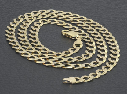 9ct Yellow Gold Curb Chain 24" 6mm - Image 3