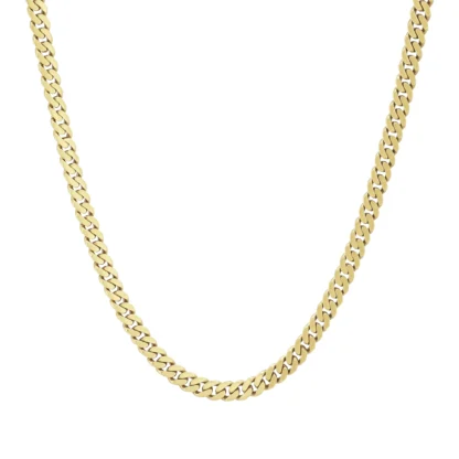 14ct Yellow Gold Cuban Link Chain 33.5″ 3.5mm