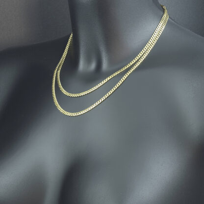 14ct Yellow Gold Cuban Link Chain 33.5″ 3.5mm - Image 5