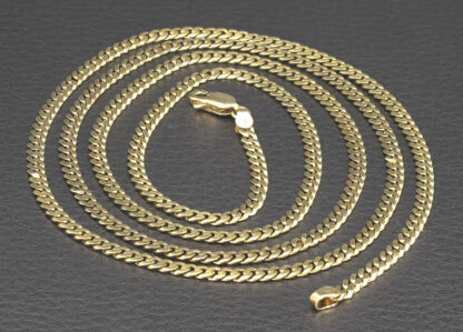 14ct Yellow Gold Cuban Link Chain 33.5″ 3.5mm - Image 2