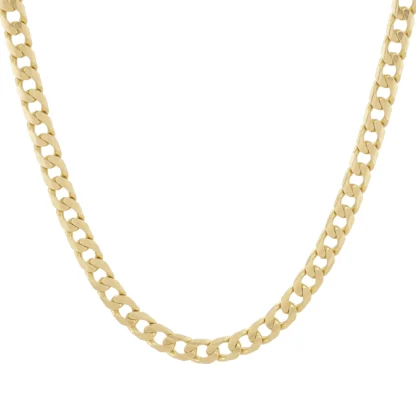 9ct Yellow Gold Curb Chain 24" 5mm