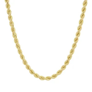 9ct Yellow Gold Rope Chain 28&#8243; 3.5mm