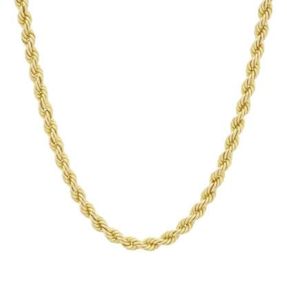 9ct Yellow Gold Rope Chain 28" 3.5mm