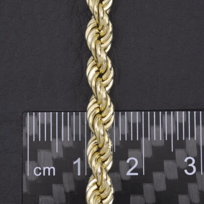 9ct Yellow Gold Rope Chain 18.5" 5mm - Image 2