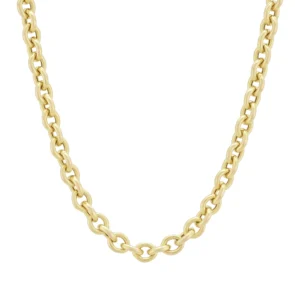 9ct Yellow Gold Belcher Chain 21&#8243; 5mm