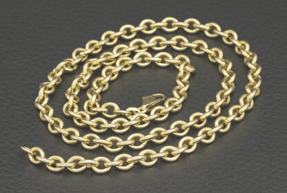 9ct Yellow Gold Belcher Chain 21" 5mm - Image 3