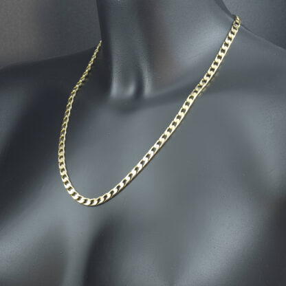 9ct Yellow Gold Curb Chain 20.5" 5.5mm - Image 4