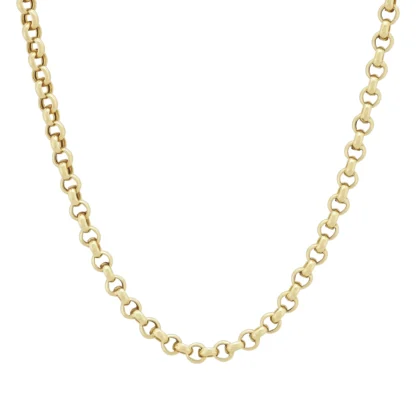 9ct Yellow Gold Belcher Chain 26.5" 4mm