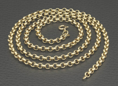 9ct Yellow Gold Belcher Chain 26.5" 4mm - Image 3