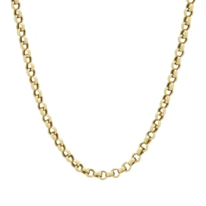 9ct Yellow Gold Belcher Chain 21.5&#8243; 3.5mm