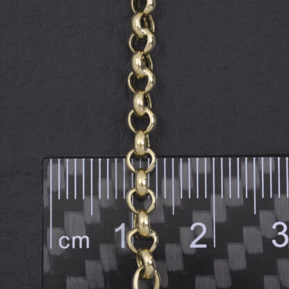 9ct Yellow Gold Belcher Chain 21.5" 3.5mm - Image 2