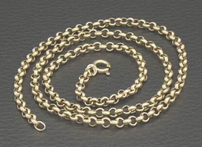 9ct Yellow Gold Belcher Chain 21.5" 3.5mm - Image 3