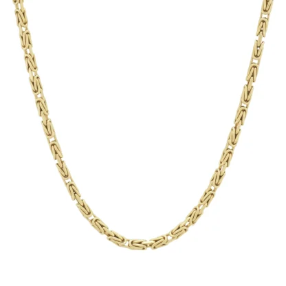 9ct Yellow Gold Byzantine Chain 24.5" 2.5mm