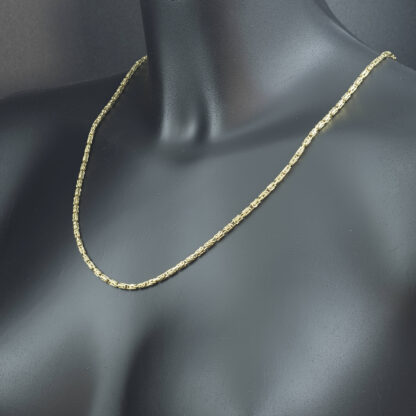 9ct Yellow Gold Byzantine Chain 24.5" 2.5mm - Image 4