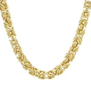 9ct Yellow Gold Byzantine Chain 20&#8243; 6.5mm