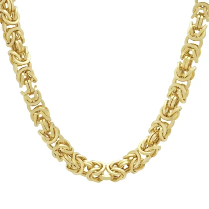 9ct Yellow Gold Byzantine Chain 20" 6.5mm