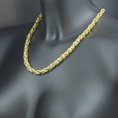 9ct Yellow Gold Byzantine Chain 20" 6.5mm - Image 4