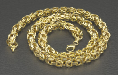 9ct Yellow Gold Byzantine Chain 20" 6.5mm - Image 3