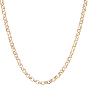 9ct Rose Gold Belcher Chain 24&#8243; 3.5mm