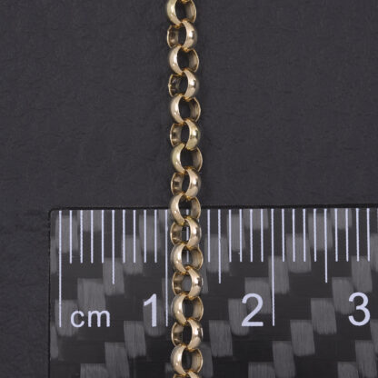 9ct Rose Gold Belcher Chain 24" 3.5mm - Image 5