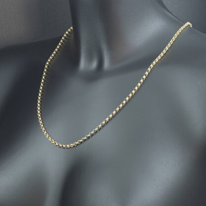 9ct Rose Gold Belcher Chain 24" 3.5mm - Image 3