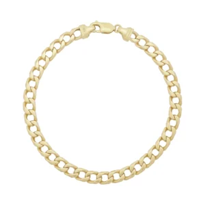 9ct Yellow Gold Curb Bracelet 9.5″ 6.5mm