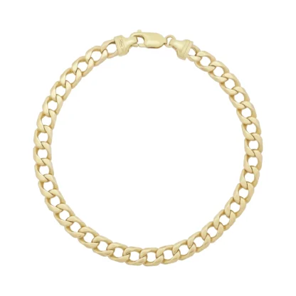 9ct Yellow Gold Curb Bracelet 9.5″ 6.5mm