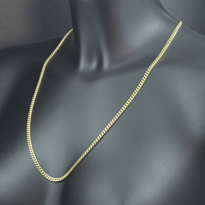 9ct Yellow Gold Cuban Link Chain 24.5″ 4mm - Image 3