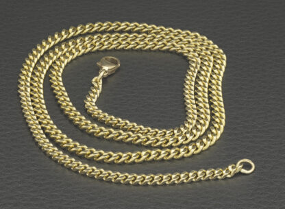 9ct Yellow Gold Cuban Link Chain 24.5″ 4mm - Image 2