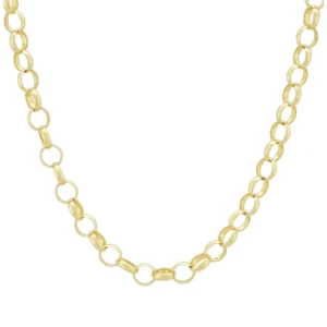 9ct Yellow Gold Belcher Chain 24.5&#8243; 5.5mm