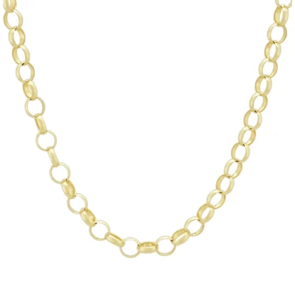 9ct Yellow Gold Belcher Chain 24.5" 5.5mm