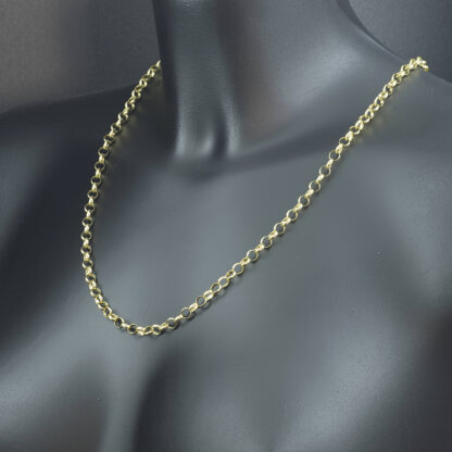 9ct Yellow Gold Belcher Chain 24.5" 5.5mm - Image 4