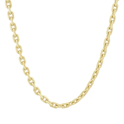 9ct Yellow Gold Fancy Link Chain 20" 3.5mm