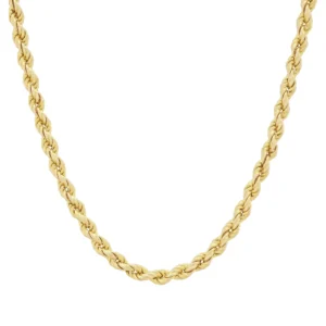 9ct Yellow Gold Rope Chain 18&#8243; 3.5mm