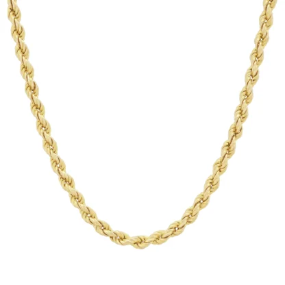 9ct Yellow Gold Rope Chain 18" 3.5mm