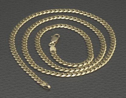 9ct Yellow Gold Cuban Link Chain 20.5″ 3.5mm - Image 2