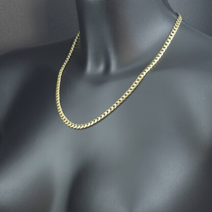 9ct Yellow Gold Cuban Link Chain 19″ 5mm - Image 3