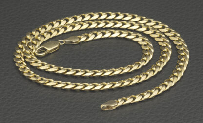 9ct Yellow Gold Cuban Link Chain 19″ 5mm - Image 4