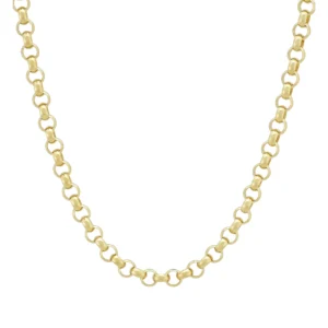 9ct Yellow Gold Belcher Chain 18.5&#8243; 4.5mm