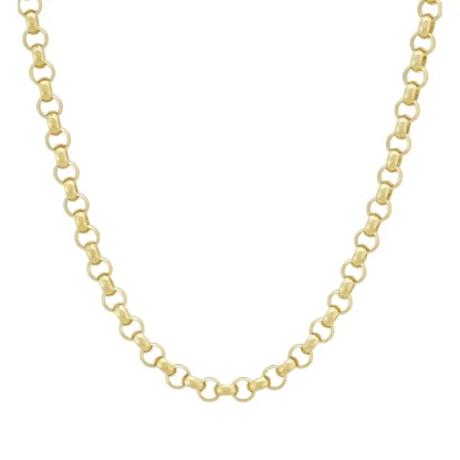 9ct Yellow Gold Belcher Chain 18.5" 4.5mm