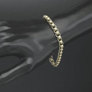 9ct Yellow Gold Roller Ball Bracelet 8″ 6mm