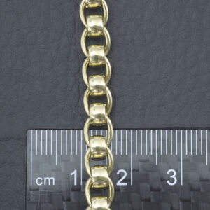 9ct Yellow Gold Roller Ball Bracelet 8″ 6mm