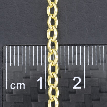 18ct Yellow Gold Belcher Chain 18.5" 3.5mm - Image 5