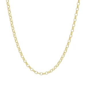 9ct Yellow Gold Belcher Chain 24.5&#8243; 2.5mm