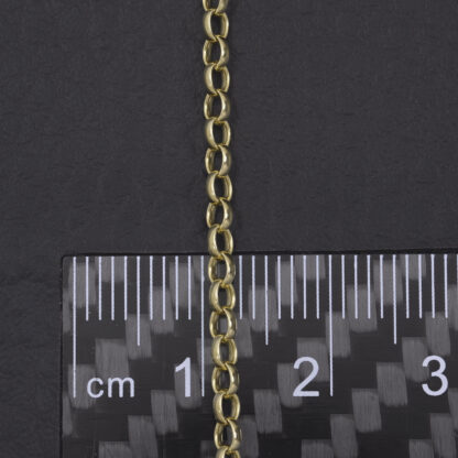 9ct Yellow Gold Belcher Chain 24.5" 2.5mm - Image 5