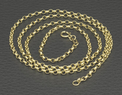 9ct Yellow Gold Belcher Chain 24.5" 2.5mm - Image 2