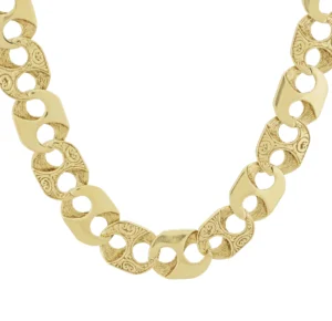 9ct Yellow Gold Marina Chain 22.5&#8243; 12.5 mm