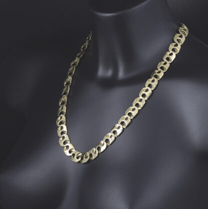 9ct Yellow Gold Marina Chain 22.5" 12.5 mm - Image 3