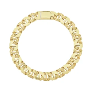 9ct Yellow Gold Marina Link Bracelet 9.5″ 10.5mm