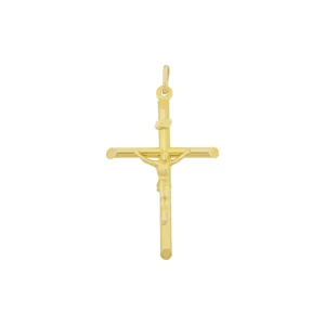 9ct Yellow Gold Jesus On A Cross Pendant